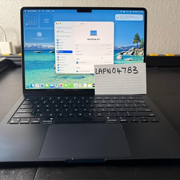 MacBook Air 2024 (M3) - 13 inch - 256 GB, Midnight, 16 GB, Apple M3, 8-core GPU