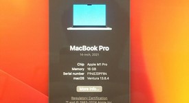 Good
													MacBook Pro 2021 - 14" - Apple M1 Pro 8-core, Gray, 512 GB, 16 GB, photo 1 of 9