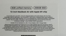 New
													MacBook Air 2020 - 13" - Apple M1, Gray, 256 GB, 8 GB, photo 4 of 4