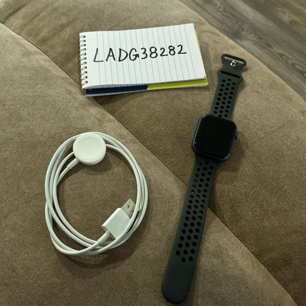 Apple Watch Series 7 45mm - Unlocked, Blue, A2477 - Cellular, Aluminum