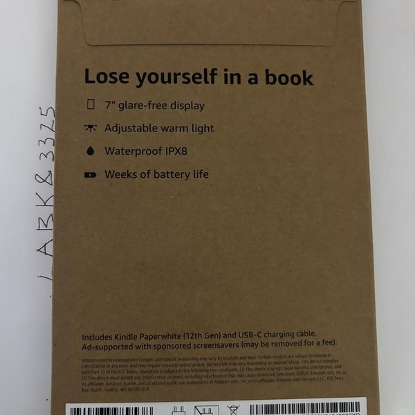 Amazon Kindle Paperwhite 12th Gen 2024 - Amazon, Black