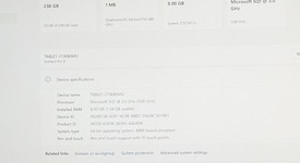 Good
													Microsoft Surface Pro X - SQ1, Black, 256 GB, 8 GB, GSM Unlocked, photo 3 of 8