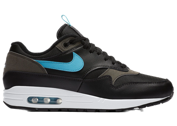 Nike Air Max 1 Tongue Tab Black Blue Fury for sale