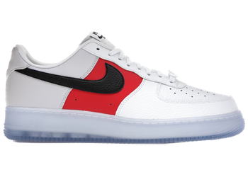 Nike Air Force 1 Low White Red Black (Icy Soles) for sale