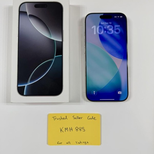 Apple iPhone 16 Pro - Unlocked, 256 GB, White, A3083