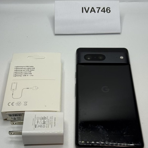 Google Pixel 7 - Unlocked, 128 GB, Obsidian, 8 GB, GVU6C, Sub-6 5G