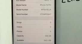 Good
													Apple iPhone 15 Pro - Unlocked, Natural, 256 GB, A2848, photo 3 of 15