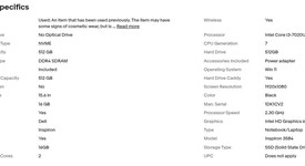 Good
													Dell Inspiron Laptop, photo 3 of 9