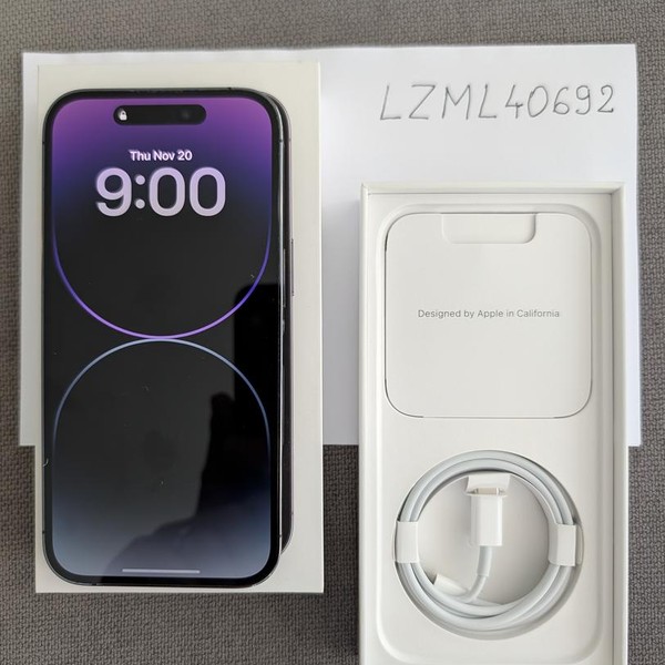 Apple iPhone 14 Pro - Unlocked, 256 GB, Purple, A2650