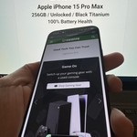 Mint Apple iPhone 15 Pro Max - Unlocked, 256 GB, Black, A2849