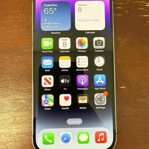 Apple iPhone 14 Pro - Unlocked, 128 GB, Purple, A2650