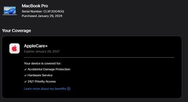 Mint
													MacBook Pro Late 2023 (M3) - 16" - Apple M3 Max 14-core, Silver, 1 TB, 36 GB, 30-core GPU, photo 1 of 12