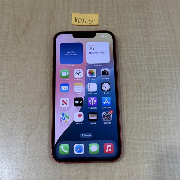 Apple iPhone 13 - Unlocked, 256 GB, Red, A2482