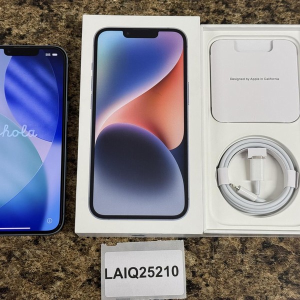 Apple iPhone 14 - Unlocked, 256 GB, Blue, A2649