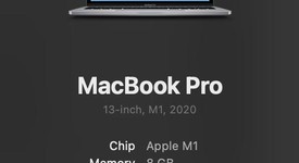 Good
													MacBook Pro 2020 - 13" - Apple M1, Gray, 256 GB, 8 GB, photo 2 of 5