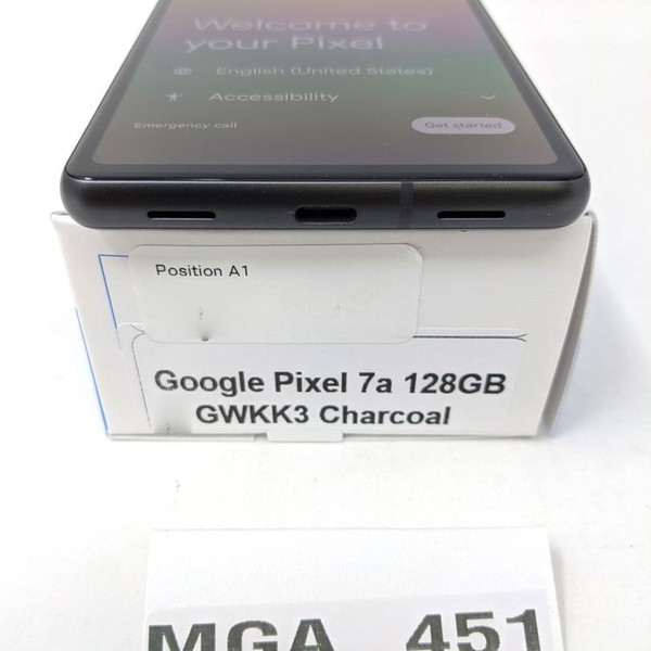 Google Pixel 7a - Verizon, 128 GB, Charcoal, 8 GB, G0DZQ