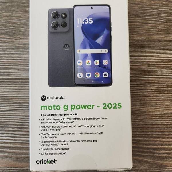 Moto G Power 5G (2025) - Cricket, 128 GB, Slate Gray, 8 GB