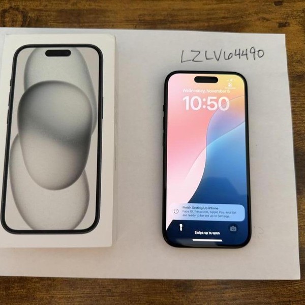 Apple iPhone 15 - Verizon, 128 GB, Black, A2846