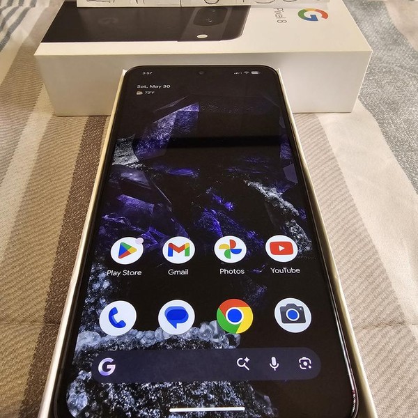 Google Pixel 8 - Unlocked, 128 GB, Obsidian, 8 GB, G9BQD, Sub-6 5G