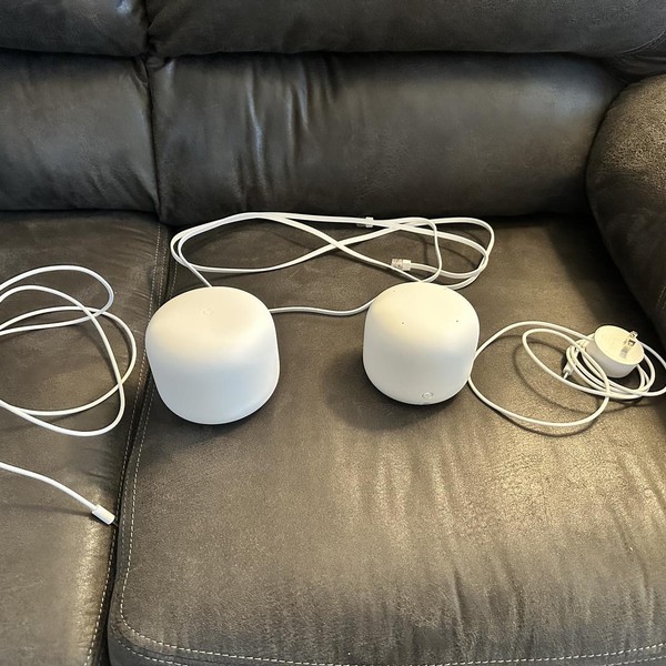 Google Nest WiFi Mesh Router - Snow, 2-Pack