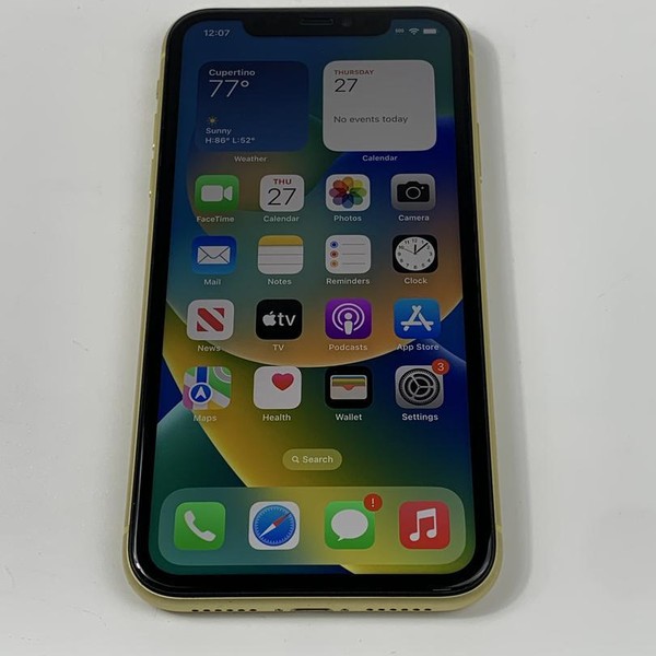 Apple iPhone 11 - Unlocked, 64 GB, Yellow, A2111