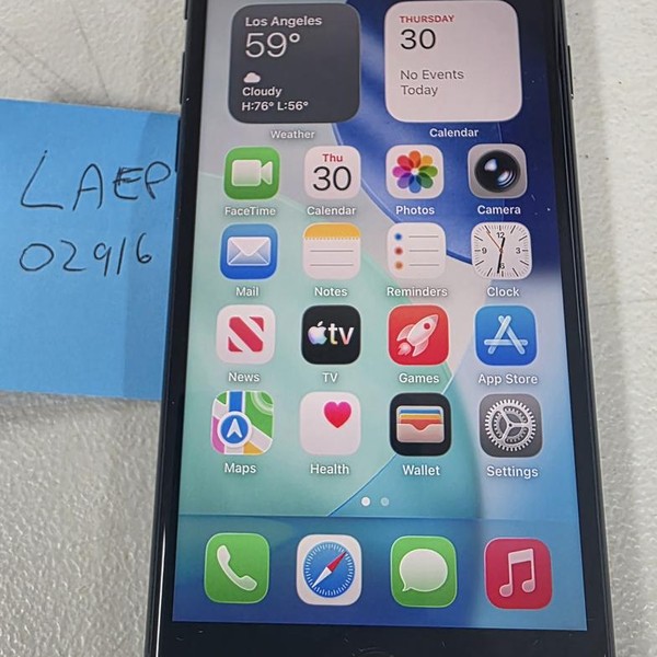 Apple iPhone SE 3rd Gen 2022 - Unlocked, 128 GB, Midnight, A2595