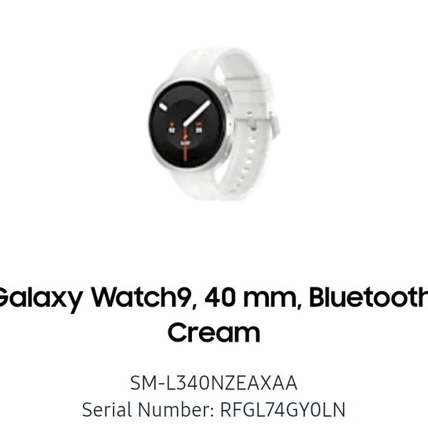 Samsung Galaxy Watch9 - Wi-Fi, Cream, SM-L340, 40mm