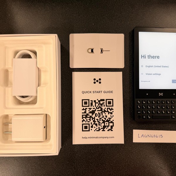 Minimal Phone - Unlocked, 128 GB, Onyx, 6 GB