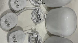 Good
													Google Nest Wifi Pro 6e Mesh Router - Snow, 3-Pack, photo 1 of 3