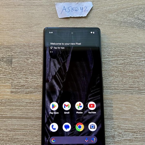Google Pixel 7a - Unlocked, 128 GB, Charcoal, 8 GB, GWKK3