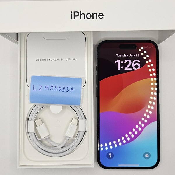 Apple iPhone 15 - Unlocked, 128 GB, Black, A2846