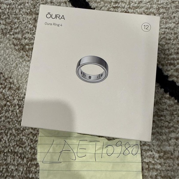 Oura Ring Gen 4 - Silver, Size 12