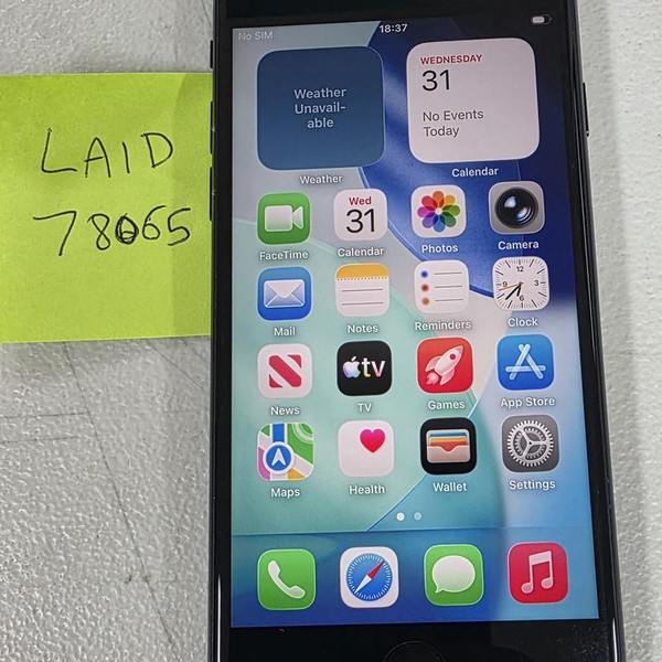 Apple iPhone SE 3rd Gen 2022 - Unlocked, 128 GB, Midnight, A2595
