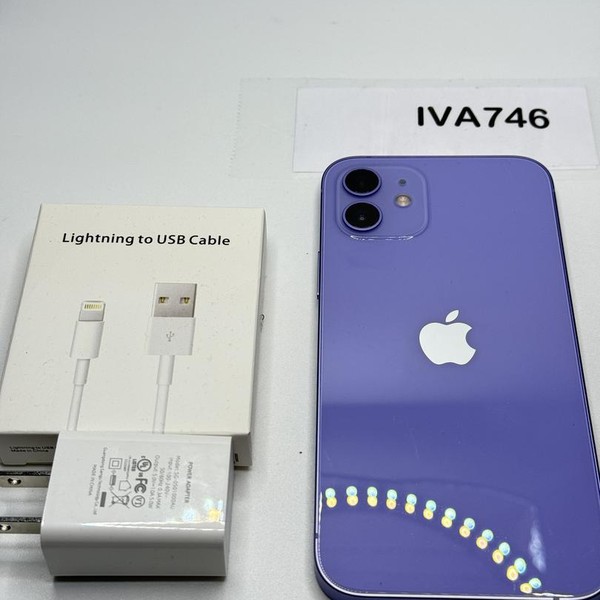 Apple iPhone 12 - Unlocked, 128 GB, Purple, A2172