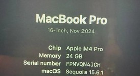 Good
													MacBook Pro 2024 - 16" - Apple M4 Pro 14-core, Space Black, 512 GB, 24 GB, photo 6 of 6