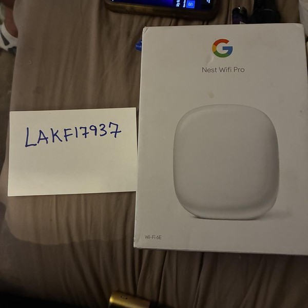 Google Nest Wifi Pro 6e Mesh Router - Snow, Single