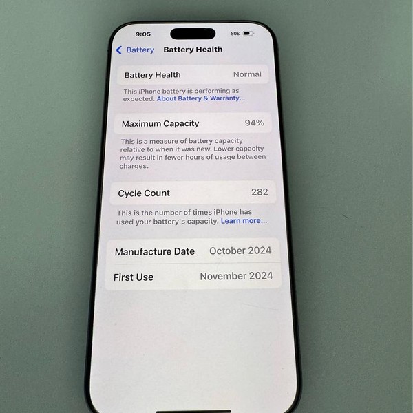 Apple iPhone 16 Pro Max - Unlocked, 256 GB, Natural, A3084