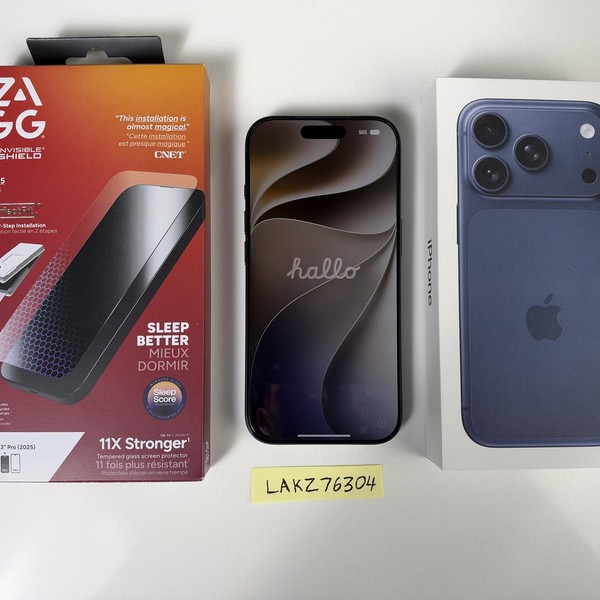 Apple iPhone 17 Pro - Unlocked, 512 GB, Deep Blue, A3256
