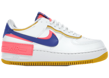 Nike Air Force 1 Low Shadow White Flash Crimson Astronomy Blue (Women's) for sale