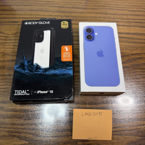 Apple iPhone 16 - Verizon, 128 GB, Ultramarine, A3081