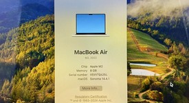 Good
													MacBook Air 2022 - 13" - Apple M2, Starlight, 256 GB, 8 GB, photo 2 of 12
