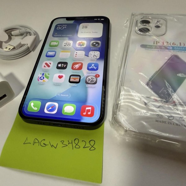 Apple iPhone 12 - Unlocked, 64 GB, Black, A2172