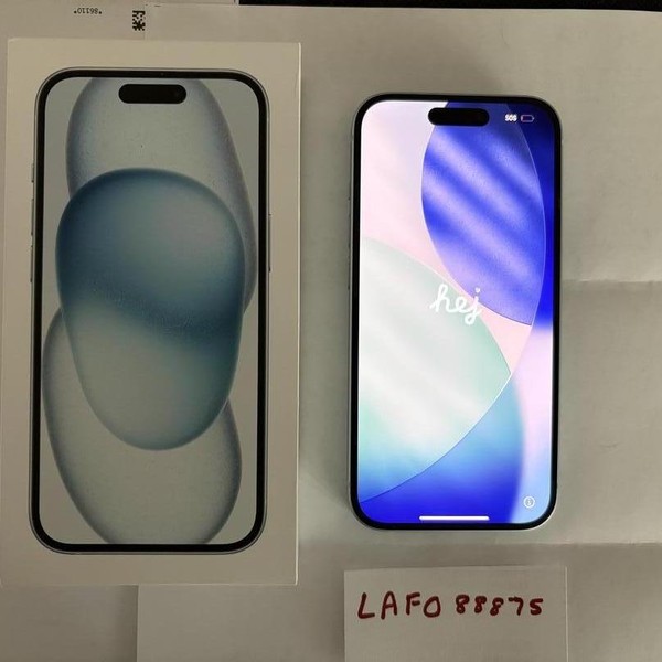 Apple iPhone 15 - Unlocked, 128 GB, Blue, A2846