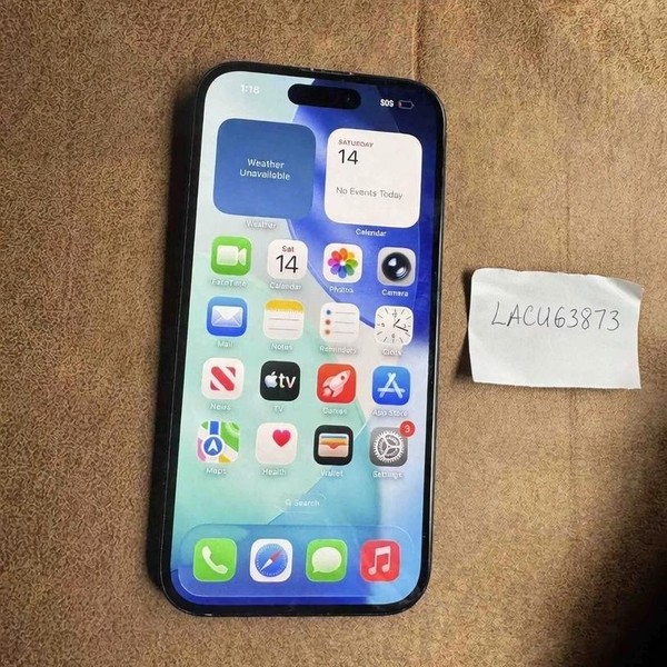 Apple iPhone 15 - T-Mobile, 128 GB, Black, A2846