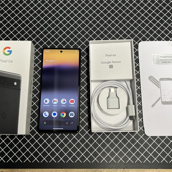 Google Pixel 6a - Unlocked, 128 GB, Charcoal, 6 GB, GX7AS