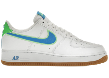Nike Air Force 1 Low White Poison Green Photo Blue Gum for sale