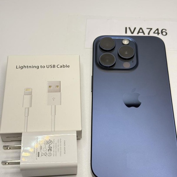 Apple iPhone 15 Pro - Unlocked, 128 GB, Blue, A2848