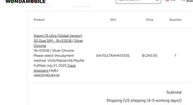 Good
													Xiaomi 15 Ultra - Unlocked Non-US, Silver, 512 GB, 16 GB, photo 1 of 15