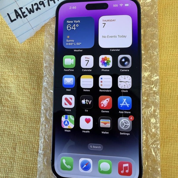 Apple iPhone 14 Pro Max - Unlocked, 256 GB, Purple, A2651