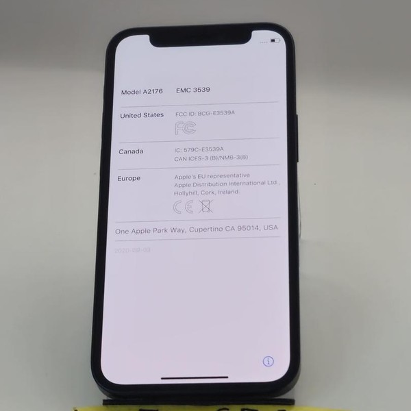 Apple iPhone 12 Mini - Unlocked, 64 GB, Black, A2176